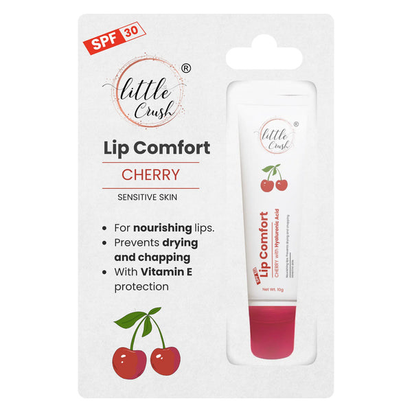 Little Crush Lip Comfort | Cherry Lip Balm | with Hyaluronic Acid, SPF 30, Vitamin E, Sensitive Skin, 10g